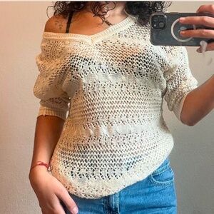 Pink Rose Knitted Top